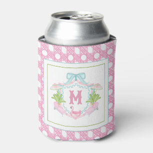 Vornehme Palm Beach-Monogramm-Krone Dosenkühler