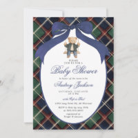 Vornehme Tartan-Karo-Ralph-Polo-Bär-Baby-Party