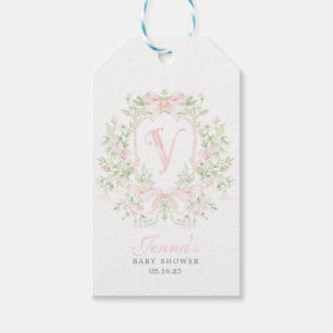 Vornehme Wappen-Baby-Shower-Einladung Geschenkanhänger