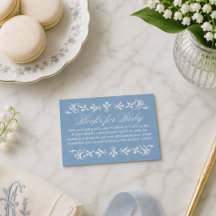 Vornehme Wedgewood Blaue Babyparty Bücher für Baby