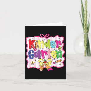 Vornehme Zurück-zur-Schule-Coquette-Kindergarten-M Karte