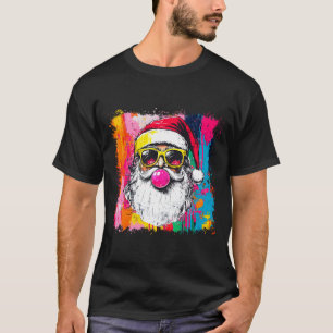 Vornehmer Watercolor Weihnachtsmann Bubble Gum Nk T-Shirt