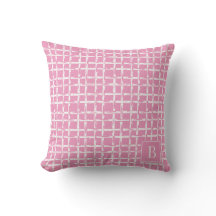 Vornehmes Bambus – Rosa Küstenmonogramm