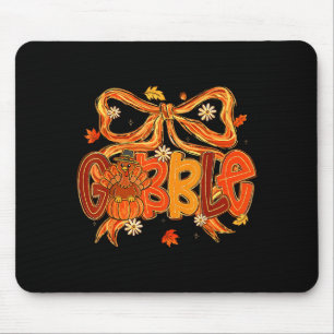 Vornehmes Gurgeln Kokette Schleife Truthahn Thanks Mousepad