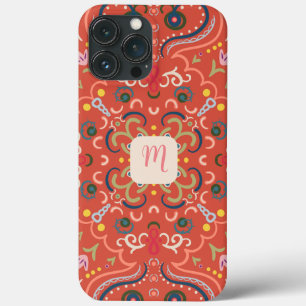 Vornehmes Monogramm & Bunt Case-Mate iPhone Hülle