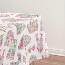 Vornehmes Rosa und Grün im Palm Beach Chic Stil