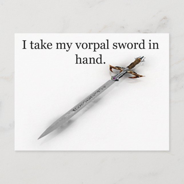 Vorpal Postkarte (Vorderseite)