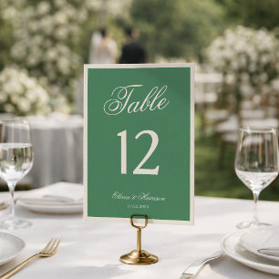 Vorpompers Tennisclub Grüne Hochzeit Tischnummer