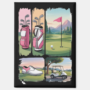 Vorpomperscher Golf Lustiger Golf Liebhaber Saison Magnet
