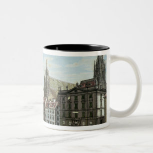 Vorrat-im-Eisen-Platz, mit St. Stephan Zweifarbige Tasse