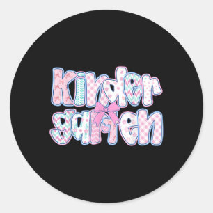 Vorreiter Kindergarten-Lehrer-Team-Bow Zurück zur Runder Aufkleber
