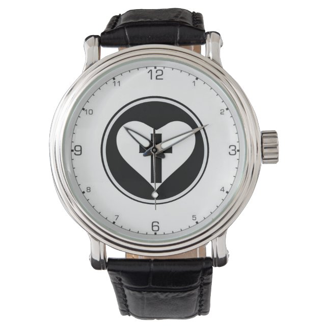 Vorschauen von Just and Sinner Heart Logos Armbanduhr (Vorderseite)