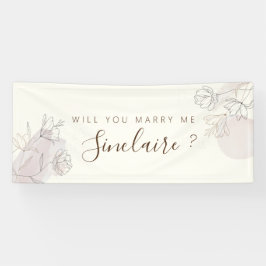 Vorschlag-Banner für benutzerdefinierte Blumenlini Banner