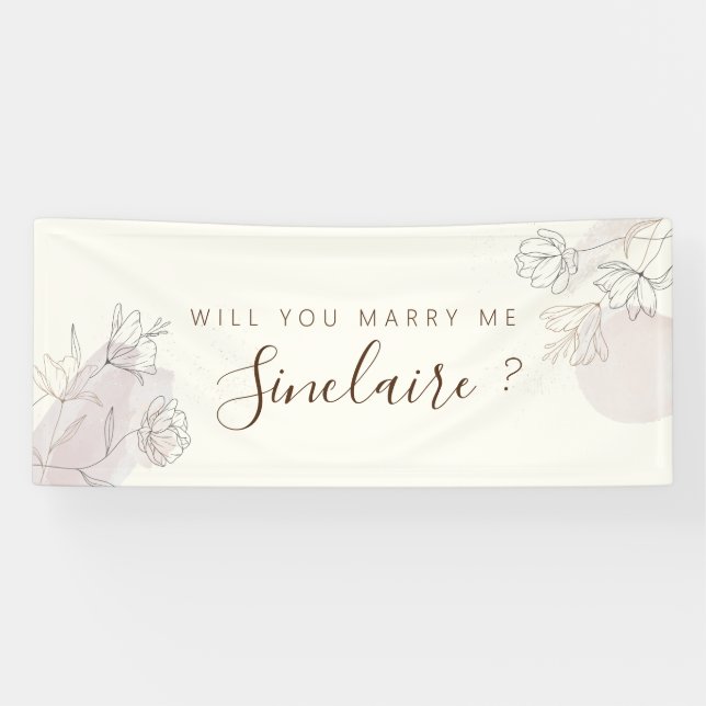 Vorschlag-Banner für benutzerdefinierte Blumenlini Banner (Horizontal)