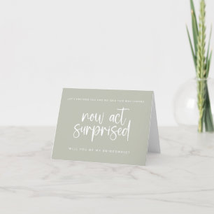 Vorschlag Cards Bridesmaids Act überrascht! Dankeskarte