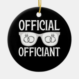 Vorschlag eines offiziellen Offiziers für Hochzeit Keramik Ornament