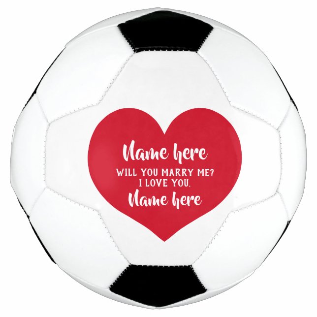 Vorschlag für das Rote Herz Fußball (Vorderseite)