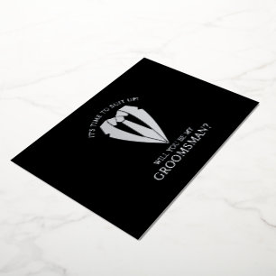 Vorschlag für den Trauzeuge von Silver Wedding Anz Folieneinladung