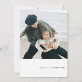 Vorschlag für ein einfaches Foto Flower Girl Einladung