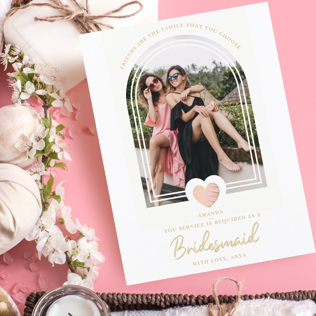 Vorschlag für ein modernes Extravagantes Bridesmai Postkarte (Von Creator hochgeladen)