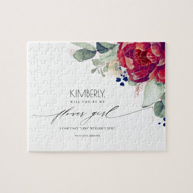 Vorschlag für eine Blume von Burgunderblüten (Horizontal)