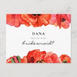 Vorschlag für eine Bridesmaid-Richtlinie für Rote  Postkarte