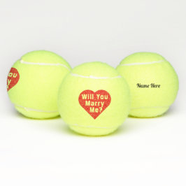 Vorschlag für eine Eheschließung - Tennisbälle 3x