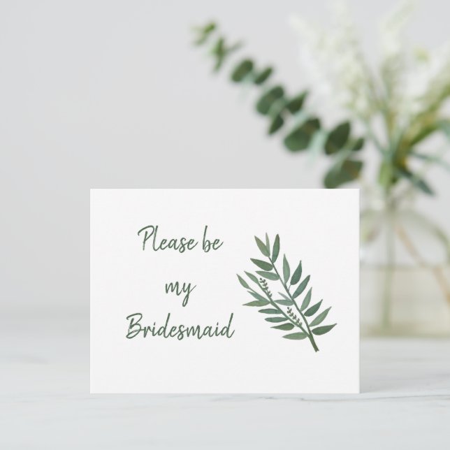 Vorschlag für eine einfache Grünanlage Botanische  Postkarte (Stehend Vorderseite)