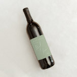 Vorschlag für eine grüne Trauzeugin für das Skript Weinetikett<br><div class="desc">Die Einführung unseres atemberaubenden whimsical Skriptes schlug grüne Trauzeugin Weinlabel perfekt für Ihre einfache moderne boho Frühlingsfeier. Unser elegantes Design umfasst eine lebendige, helle, pastellfarbene Farbpalette mit einem Vintagen, schicken Kalligraphieskript. Ob Sie einen minimalistischen oder klassischen Stil bevorzugen, unser einzigartiges, bearbeitbares Produkt bietet Luxus und Eleganz, perfekt um eine stilvolle...</div>