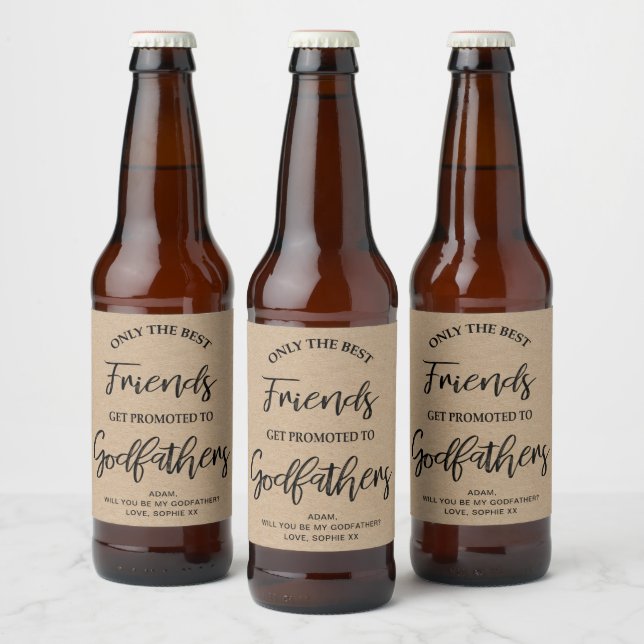 Vorschlag für eine moderne Kraft Textur Bierflaschenetikett (Flaschen)