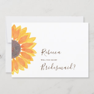 Vorschlag für eine Rustikale Sonnenblume Einladung