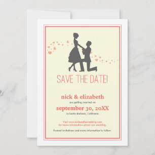 Vorschlag für eine süße Silhouette Save the Date (