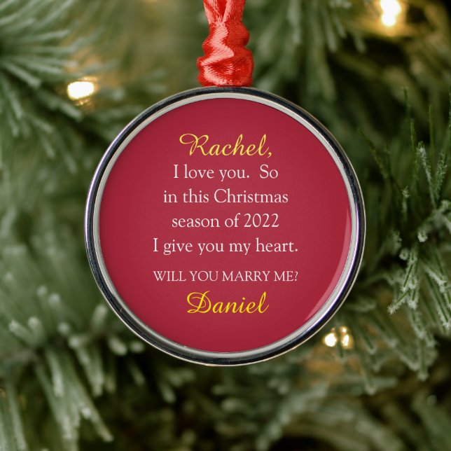 VORSCHLAG FÜR EINE ÜBERRASCHENDE HEIRAT FÜR DIE CH ORNAMENT AUS METALL (Baum)