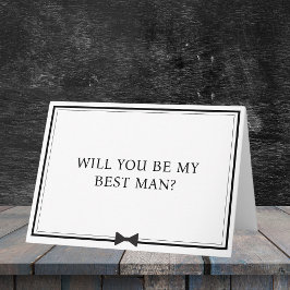 Vorschlag für einen klassischen Bowtie Black and W Karte