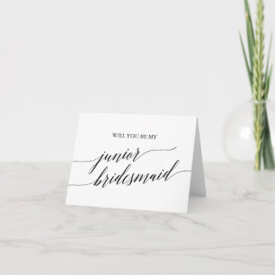 Vorschlag für Elegant Calligraphy Junior Bridesmai Karte