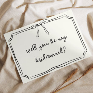 Vorschlag für handgeschriebene Coquette Bow Chic B Einladung