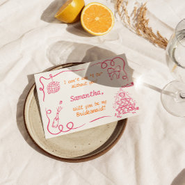 Vorschlag für handgeschriebenen Champagner Tower B Einladung