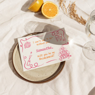 Vorschlag für handgeschriebenen Champagner Tower B Einladung