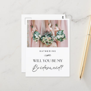 Vorschlag für individuelle Name und Foto Bridesmai Postkarte