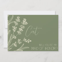 Vorschlag für Oliven Green und Creme Bridesmaid