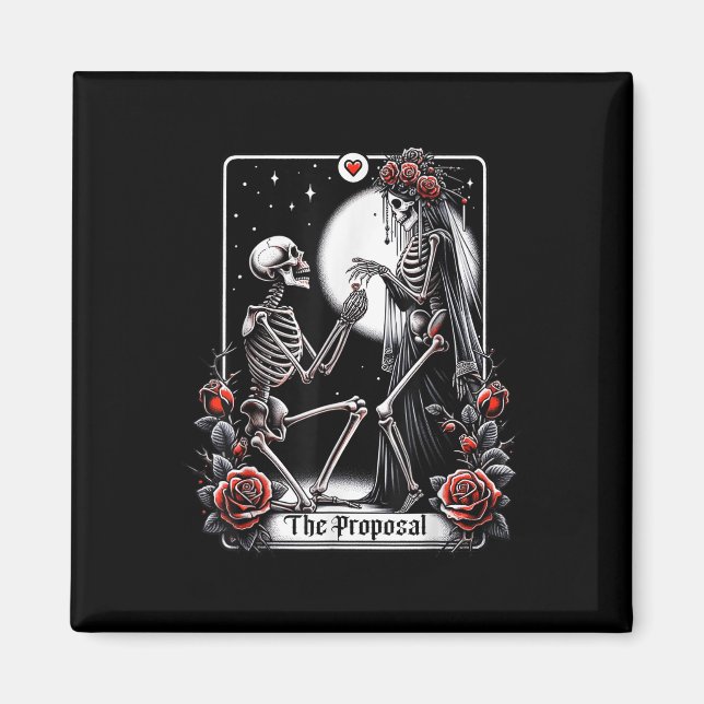 Vorschlag Tarot Card Engagement Party Briom Groom  Magnet (Vorne)