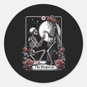 Vorschlag Tarot Card Engagement Party Briom Groom Runder Aufkleber