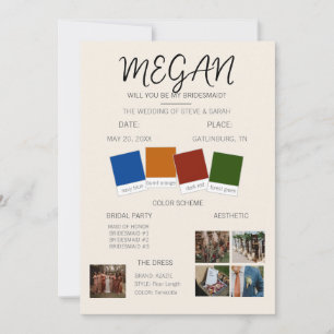 Vorschlag von Bridesmaid Einladung