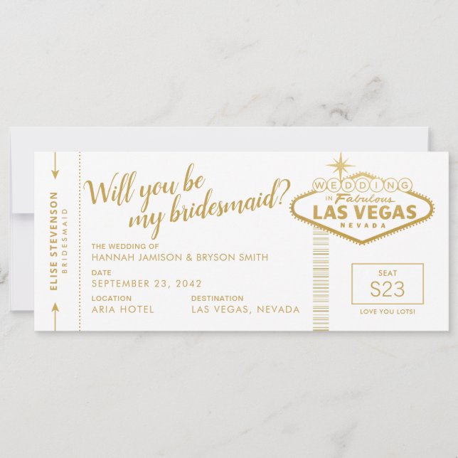 Vorschlag von Las Vegas Hochzeit in Urlaubsort Bri (Vorderseite)