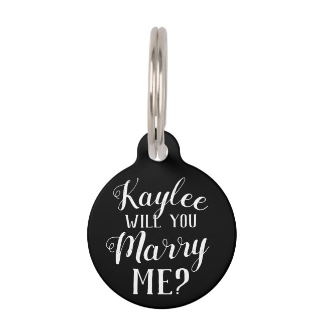 Vorschlag von Marry Me Haustiermarke (Vorderseite)