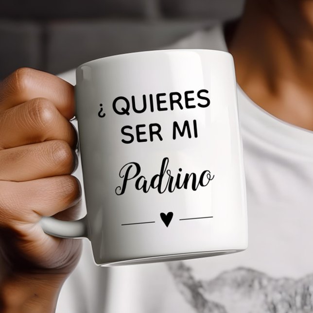 Vorschlag von Quieres Ser Mi Padrino GodVater Kaffeetasse (Von Creator hochgeladen)