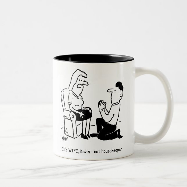 Vorschlag zur künstlichen Eheschließung Zweifarbige Tasse (Rechts)