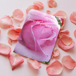 Vorschlag zur Personalisierten Ehe in Rosa Rose Karte