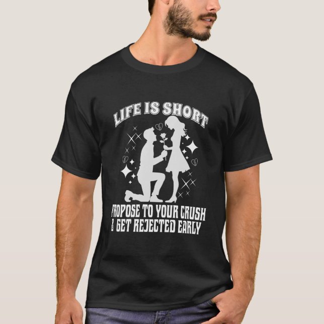 Vorschlagen kühne, frühzeitige Ablehnung akzeptier T-Shirt (Vorderseite)