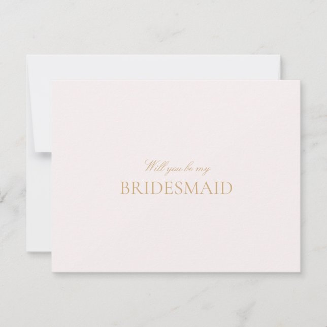 Vorschlagskarte für das Skript Gold und Blush Pink Save The Date (Vorderseite)